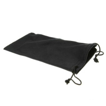 High quality leather drawstring 100% polyester double pull pouch